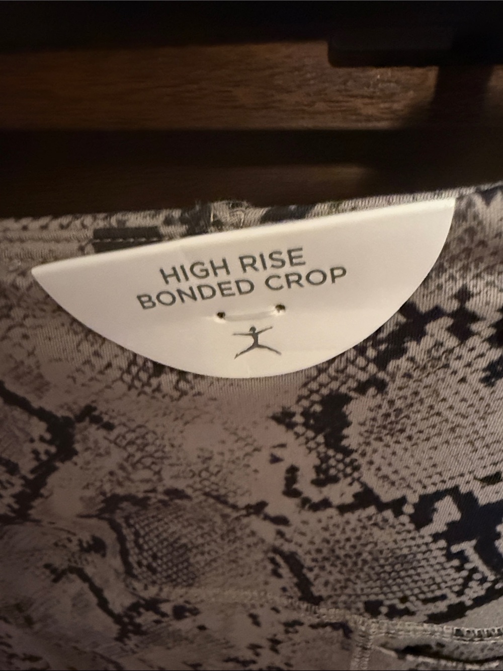 Danskin Snake-Print Leggings in Beige and Black - Picture 3 of 3